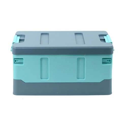 폴딩 리빙박스 35L 로우커버, 1개, 하늘블루