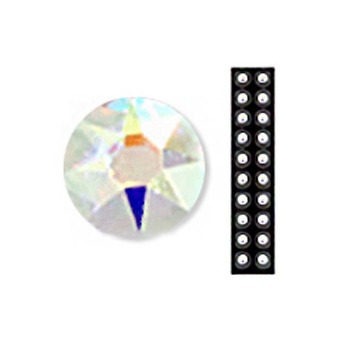 와사비네코 미미츠보 쥬얼리 귀지압패치 M 3.0mm 20p, 크리스탈오로라, 1개
