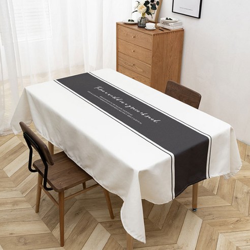 블럭마트 북유럽 스타일 방수 식탁보, TYPE5, 85 x 85 cm