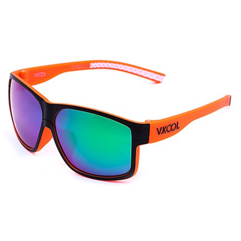 VKOOL 편광렌즈 선글라스 VK-2005 + 도수클립, 블랙 + 오렌지