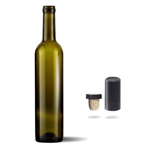 미르 사각 코르크 와인병 750m + 탑씰 12p 세트, 1세트