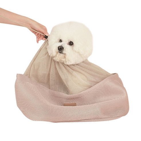 에이미러브즈펫 보듬이너백 에어매쉬 M, 베이지, 1개