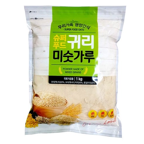 슈퍼푸드 귀리 미숫가루, 1kg, 1개 슈퍼푸드 귀리 미숫가루, 1kg, 1개