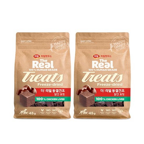 하림펫푸드 더리얼 동결건조 트릿, 연어, 30g, 2개