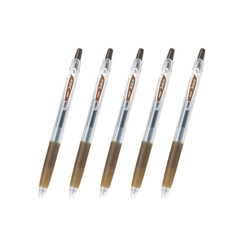 파이롯트 쥬스 젤잉크펜 0.38mm, 커피 브라운, 5개