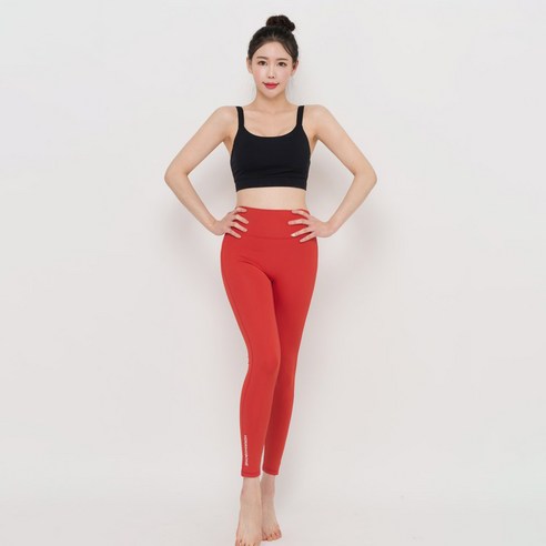 헤링본 여성용 루즈핏 빅사이즈 플렉스 9부 워터 레깅스 AD505