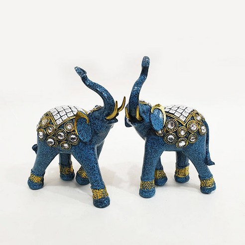 푸른 코끼리 장식소품 2017, 혼합색상