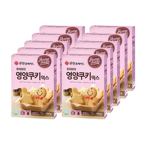 큐원 우리아이 영양쿠키믹스, 250g, 10개