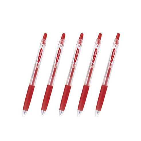 파이롯트 주스 젤잉크펜 1.0mm LJU-10M, 레드, 5개