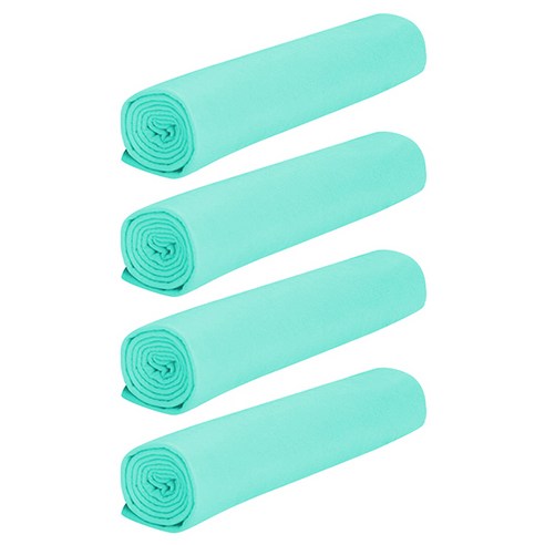 블럭마트 반려동물 심플 타월 4p, 그린, 4개