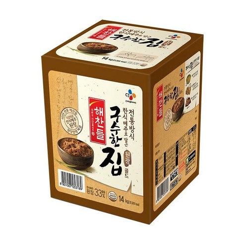 CJ제일제당 해찬들 구수한집된장 골드, 14kg, 1개