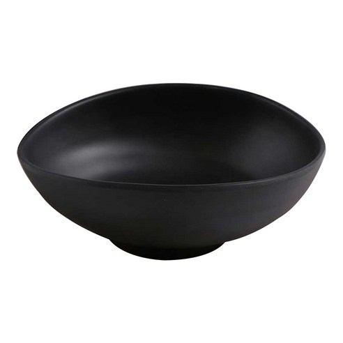 칠린 멜라민 웨어 오발 다용도보울 특대, 블랙, 1개