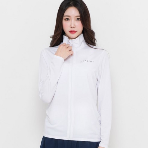 헤링본 여성용 원더 집업 래쉬가드 상의 RC903