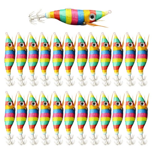 로얄피쉬 왕눈이 에기 25p, 색동이, 10g