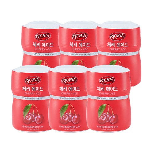 (주)동서 리치스 체리 에이드, 550g, 1개입, 6개