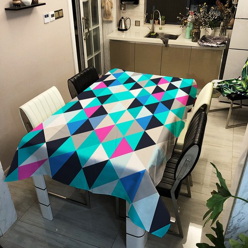 콩 케이리빙홈 패턴데코 테이블보, J, 100 x 140 cm