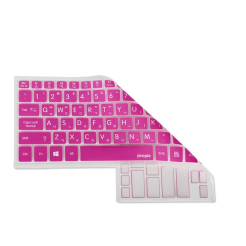 갤럭시북 문자인쇄 노트북 키스킨 A타입 NT950QCG / NT950QCT, 핑크, 1개