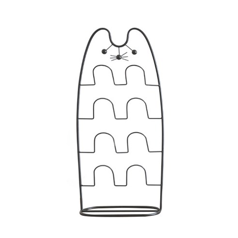 블럭마트 스탠스 실내화 거실화 정리걸이대, 블랙, 1개