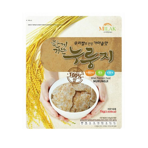 미락 가마솥맛 누룽지, 1kg, 1개