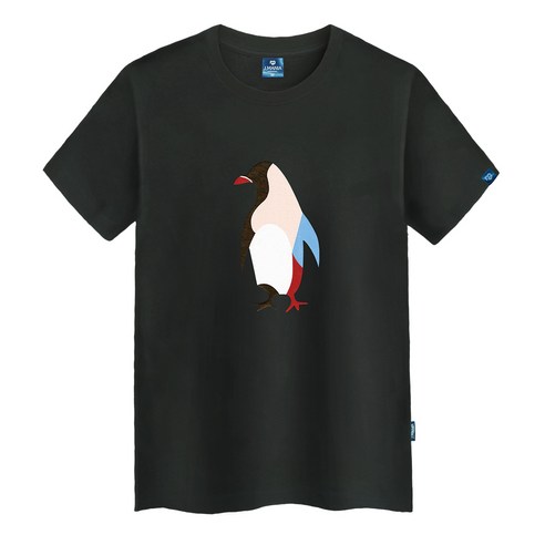 진마니아 펭귄 라운드 반팔 티셔츠 TS-337