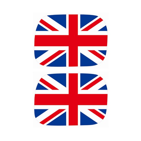 아리코 미니쿠퍼 F60 주유구커버 튜닝스티커, 영국 국기 기본, 2개