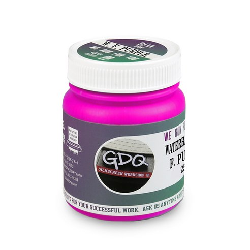 지디큐팩토리 실크스크린 날염용 졸 잉크 500g, 형광핑크
