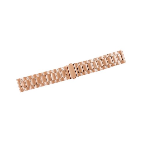 비쉐르 갤럭시 프론티어/기어S3/워치3 22mm 엑설런트 메탈 밴드 스트랩 (45/46mm 호환 가능), 로즈골드, 1개