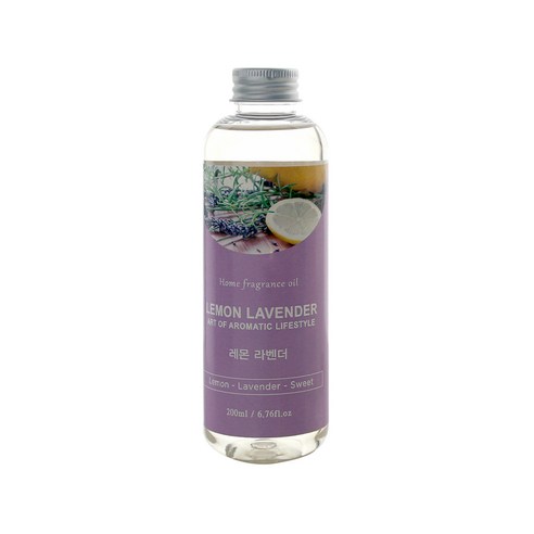 아로마코 디퓨저 리필오일, 레몬라벤더, 1개, 200ml