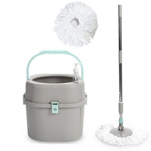 올인원 이지 회전 물걸레 청소기 일체형 + 극세사 걸레 2p, 1세트