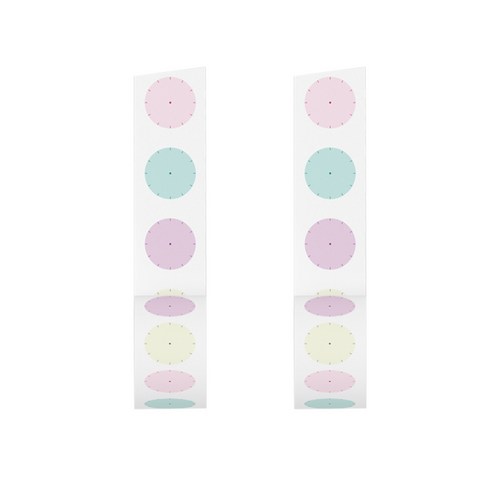 리훈 다정한마테 마스킹테이프 30mm, 칼라시계, 2개