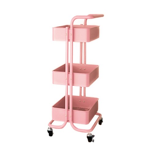손잡이 수납장, 핑크