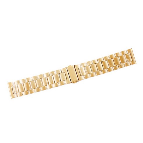 비쉐르 갤럭시 액티브 1/2/워치3 20mm 엑설런트 메탈 밴드 스트랩 (40/41/42mm 호환 가능), 골드, 1개