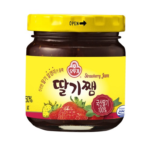 오뚜기 딸기쨈, 120g, 15개