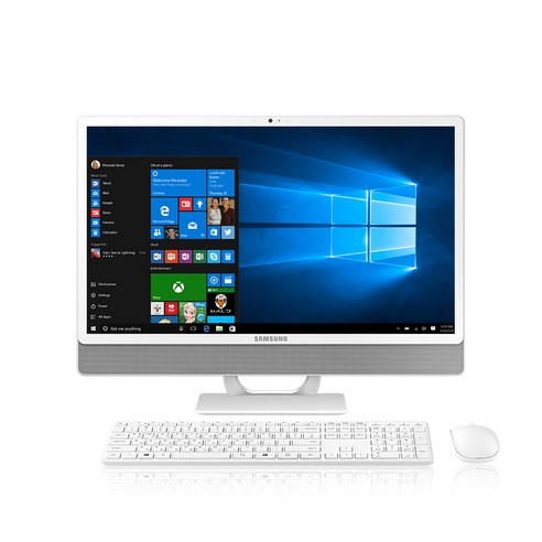 삼성전자 올인원 일체형PC 프로스트 화이트 DM530ABE-L58A (i5-8265U 60.5cm), WIN10 Home, RAM 16GB, NVMe 256GB