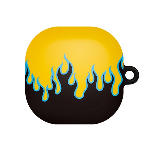 바니몽 갤럭시 버즈라이브/버즈프로 필오프 하드케이스, 02 블랙플레임