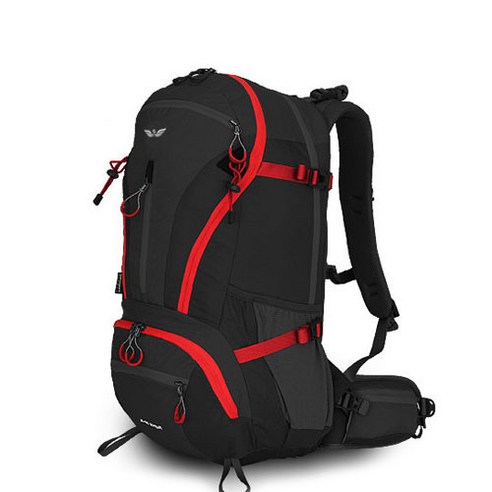 그라트 등산배낭 RUPES 38L + 방수 커버, 블랙
