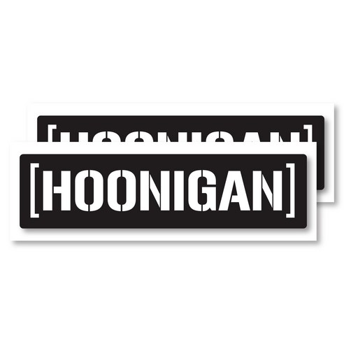 서킷 레이싱 스폰서 리버리 차량용 스티커 프린팅 타입, 후니건, 2개