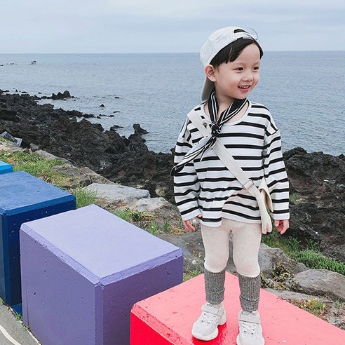 꼰띠키즈 아동용 팬던라인 티셔츠