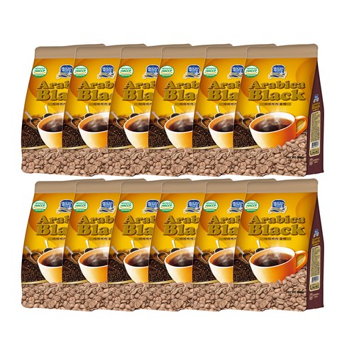 모카하우스 아라비카 블랙 원두커피믹스 자판기용, 500g, 1개입, 12개