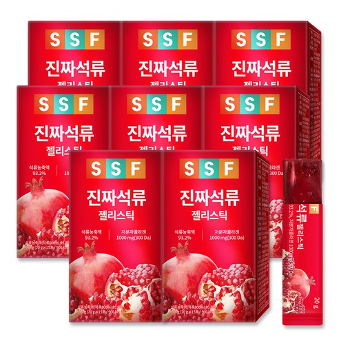 순수식품 진짜 석류 저분자 콜라겐 젤리스틱, 120개, 20g