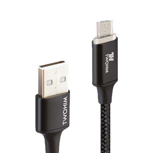 투힘 마그네틱 USB 고속 충전 케이블 안드로이드5핀, 혼합색상, 1개