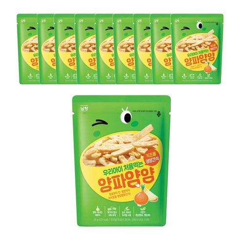 남양유업 우리아이 처음먹는 양파얌얌 과자 35g, 양파맛, 10개