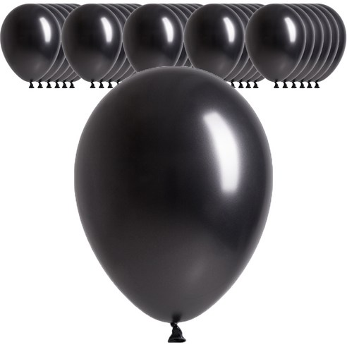 셈퍼텍스 펄풍선 30cm, 펄블랙, 50개