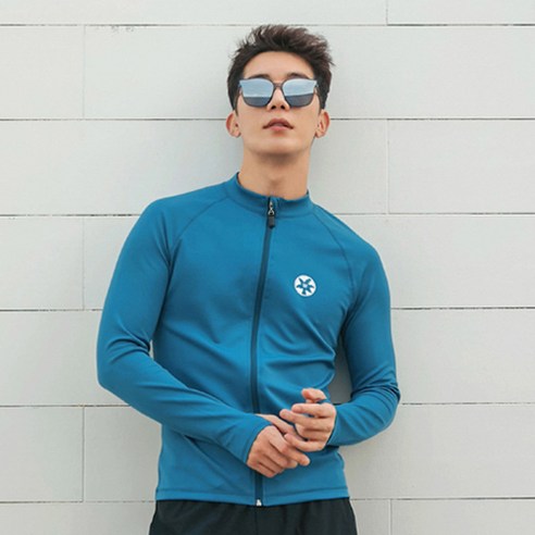 펀한커플 남성용 릴랙스핏 핑거홀 래쉬가드 상의 A6213
