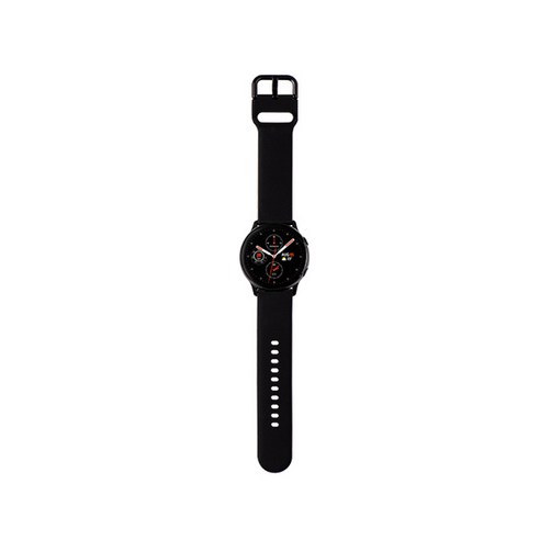 하빙 갤럭시 액티브 1/2/워치3 20mm 실리콘 스트랩 Large (40/41/44mm 호환 가능), 블랙, 1개