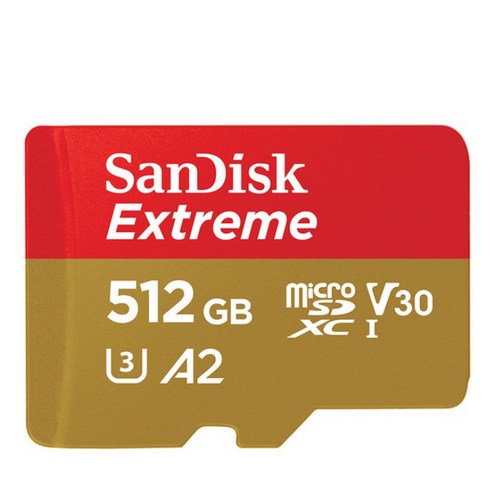 샌디스크 익스트림 메모리카드 마이크로칩 QXA1, 512GB