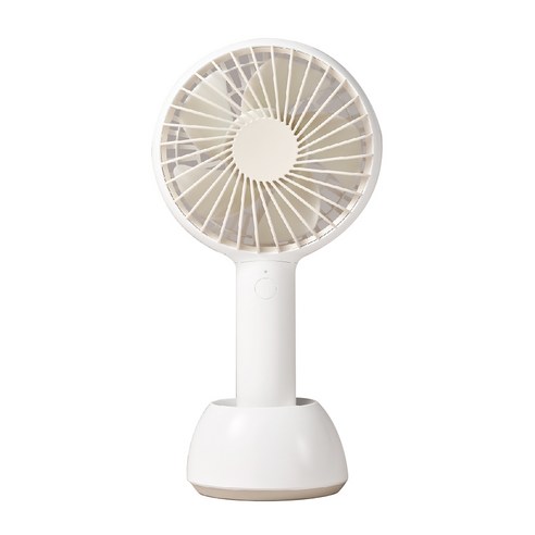 씨엠에프프로젝트 USB 무선 핸디 탁상용 선풍기, CSR04W, 웜 화이트 + Cream Gray