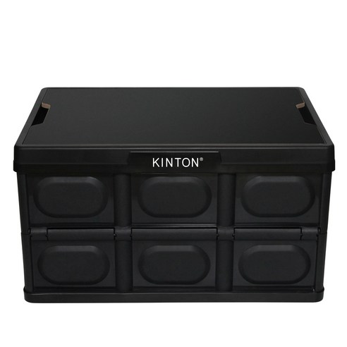 킨톤 캠핑 폴딩박스 MBI9 대형 57L + 상판 테이블 세트, 블랙, 1세트