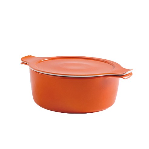 에센바흐 인덕텀 쿡앤서브 도자기 양수냄비, 20cm, orange