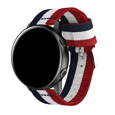 갤럭시워치 나토 밴드 스트랩 22/46 mm, 레드 + 블루, 1개
